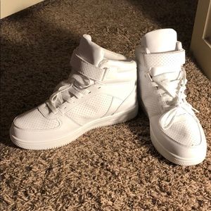 White high top sneakers